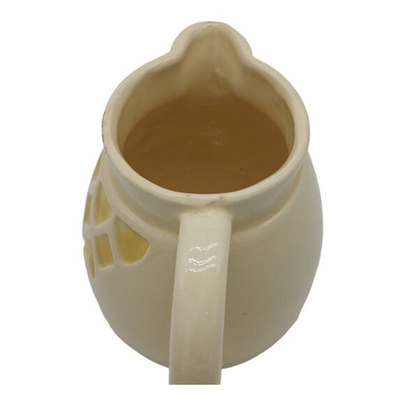 Robinson Ransbottom Vintage Cream & Yellow ~6" Pottery Pitcher Vase Planter - Picture 11 of 15